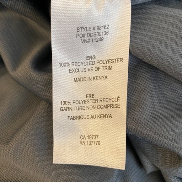 Trimark Gray Quarter Zip Pullover XL Recycled Polyester - Picture 10 of 10